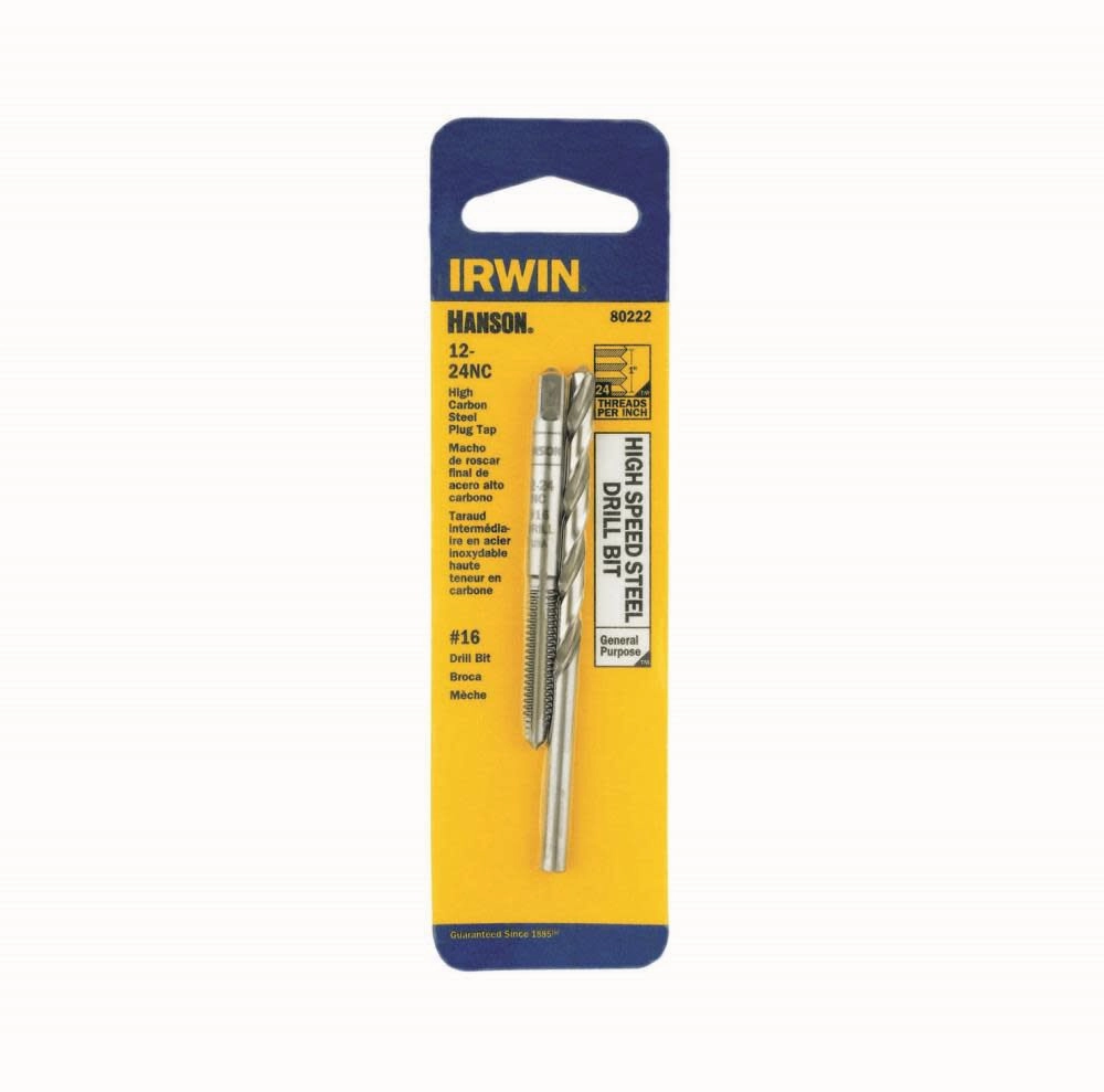 12-24 Tap / Drill Bit Combo Pack