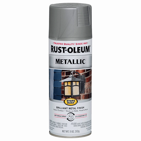 12 OZ Stops Rust Metallic Spray Paint - Matte Nickel