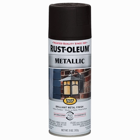 12 OZ Stops Rust Metallic Spray Paint - Oil Rubbed Bronz