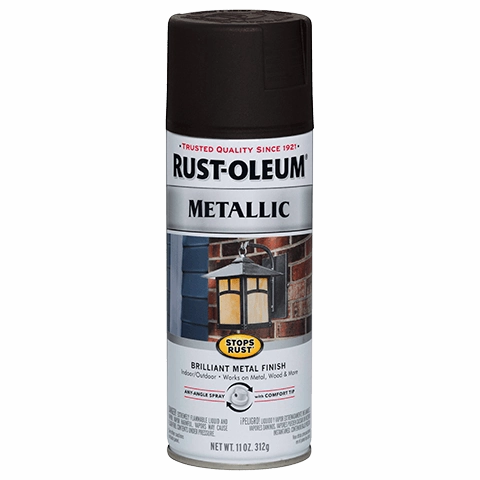 12 OZ Stops Rust Metallic Spray Paint - Oil Rubbed Bronz