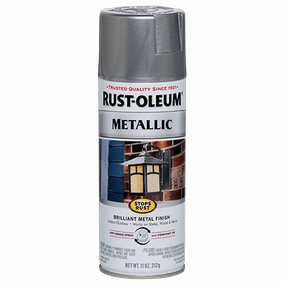 12 OZ Stops Rust Metallic Spray Paint - Silver