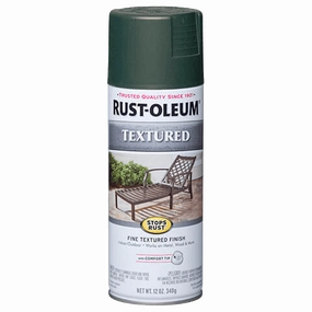 12 OZ Stops Rust Textured Spray Paint - Forest Green