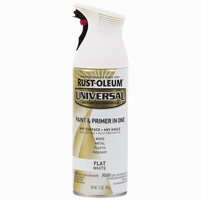 12 OZ Universal Flat Spray Paint - White