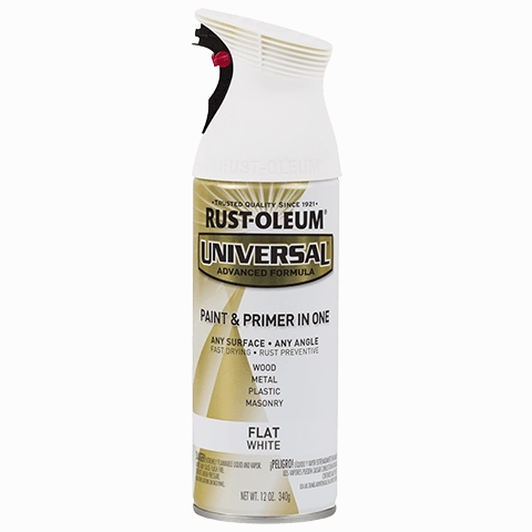 12 OZ Universal Flat Spray Paint - White