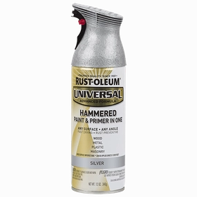 12 OZ Universal Hammered Spray Paint - Silver