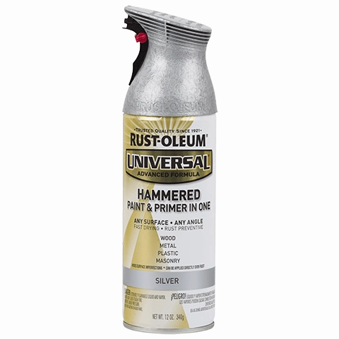 12 OZ Universal Hammered Spray Paint - Silver