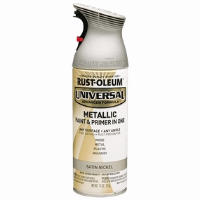 12 OZ Universal Metallic Spray Paint - Satin Nickel