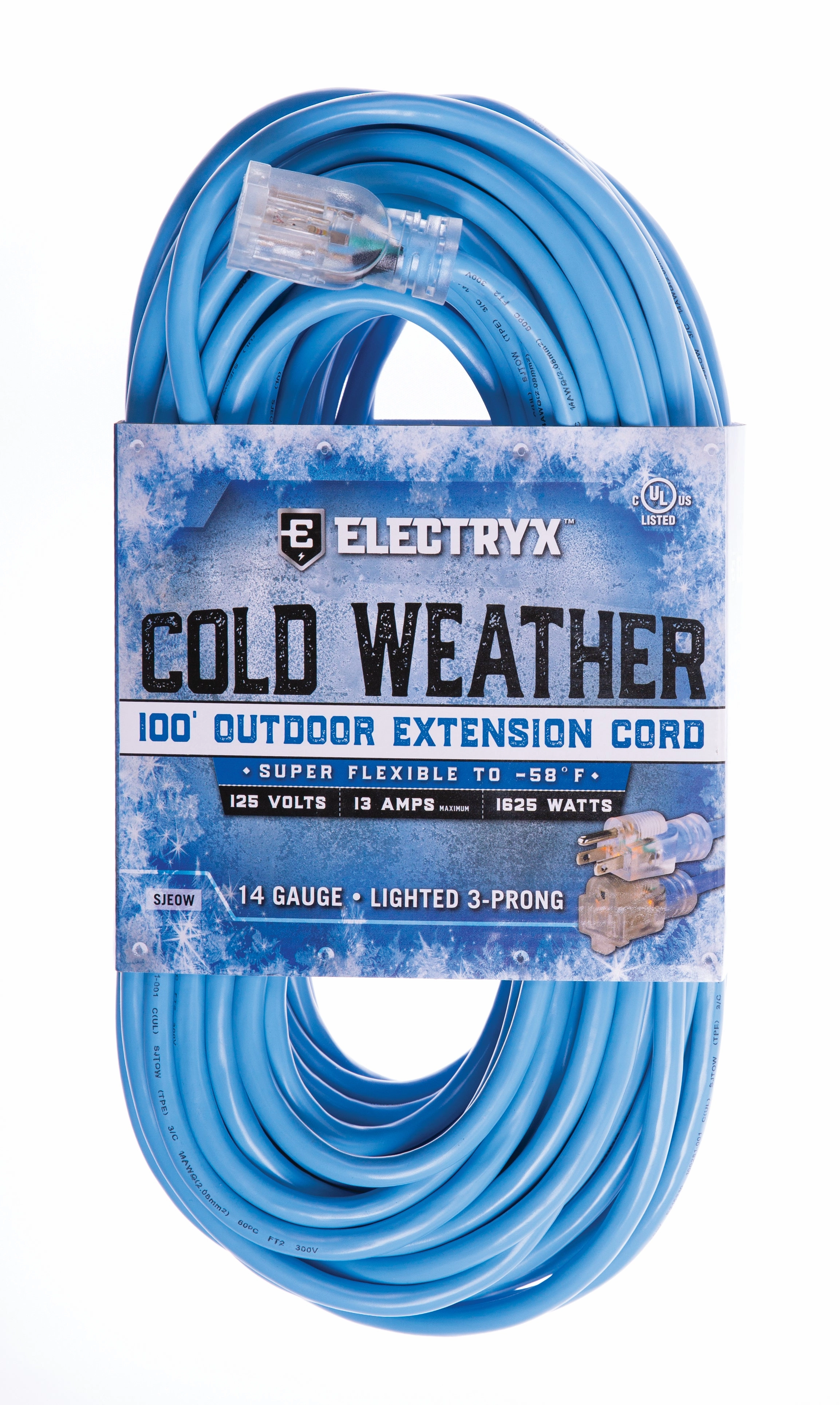 14 Gauge Cold Weather Outdoor Extension Cord - Blue