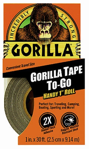 30 FT Gorilla Duct Tape To-Go - BLACK