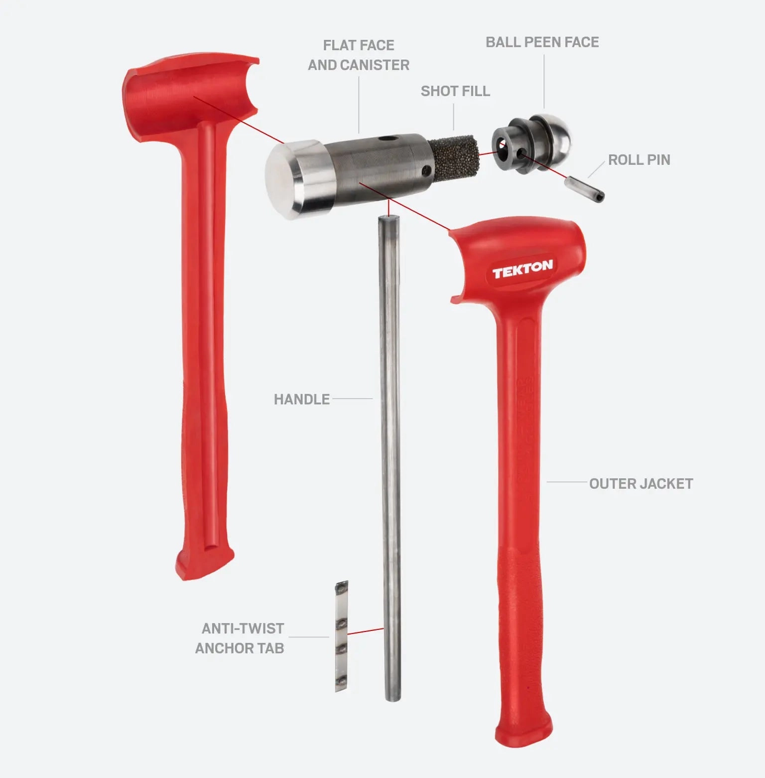 36oz. Ball Peen Dead Blow Hammer