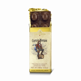 37% Milk Chocolate Bar with Captain Morgan Liqueur Syrup Center