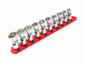 3/8 Inch Drive Universal Joint Socket Set. 10-Piece (10-19 mm)