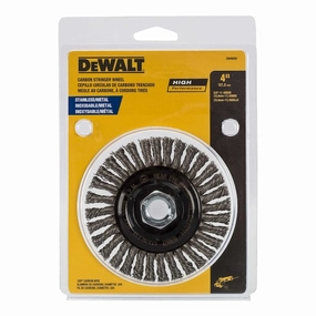 4 IN X 5/8 to 11 IN. Carbon Steel Stringer Wire Wheel
