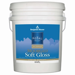 5 GAL MOORGLO Regal Select Exterior Paint - Tintable Soft Gloss