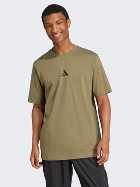 Adidas Codes Photoreal Graphic Men Sportswear T-Shirt Olive Strata