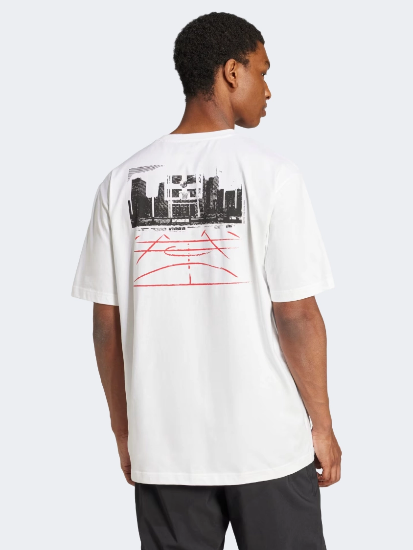 Adidas Codes Photoreal Graphic Men Sportswear T-Shirt White