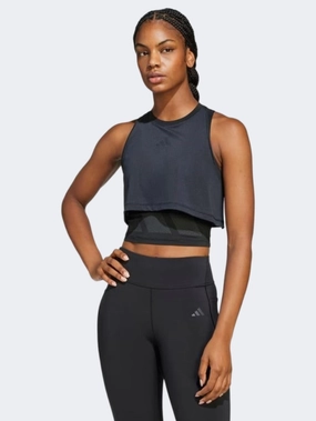 Adidas Cool Intensity 2 In 1 Training Skeleton Women Training Tank Black
