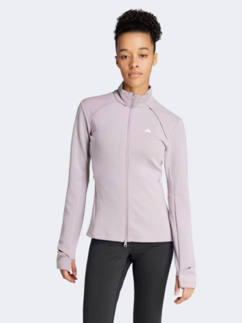 Adidas Cover Up Women Training Jacket Preloved Fig