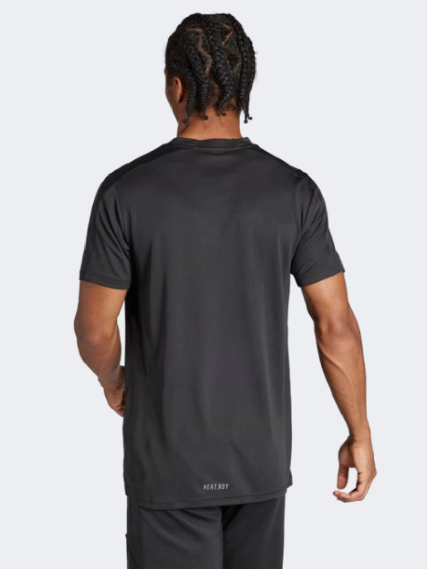 Adidas D4T Hr Men Training T-Shirt Black/White