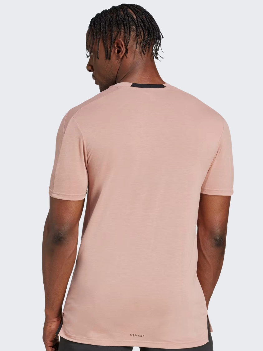 Adidas D4T Workout Men Training T-Shirt Clay