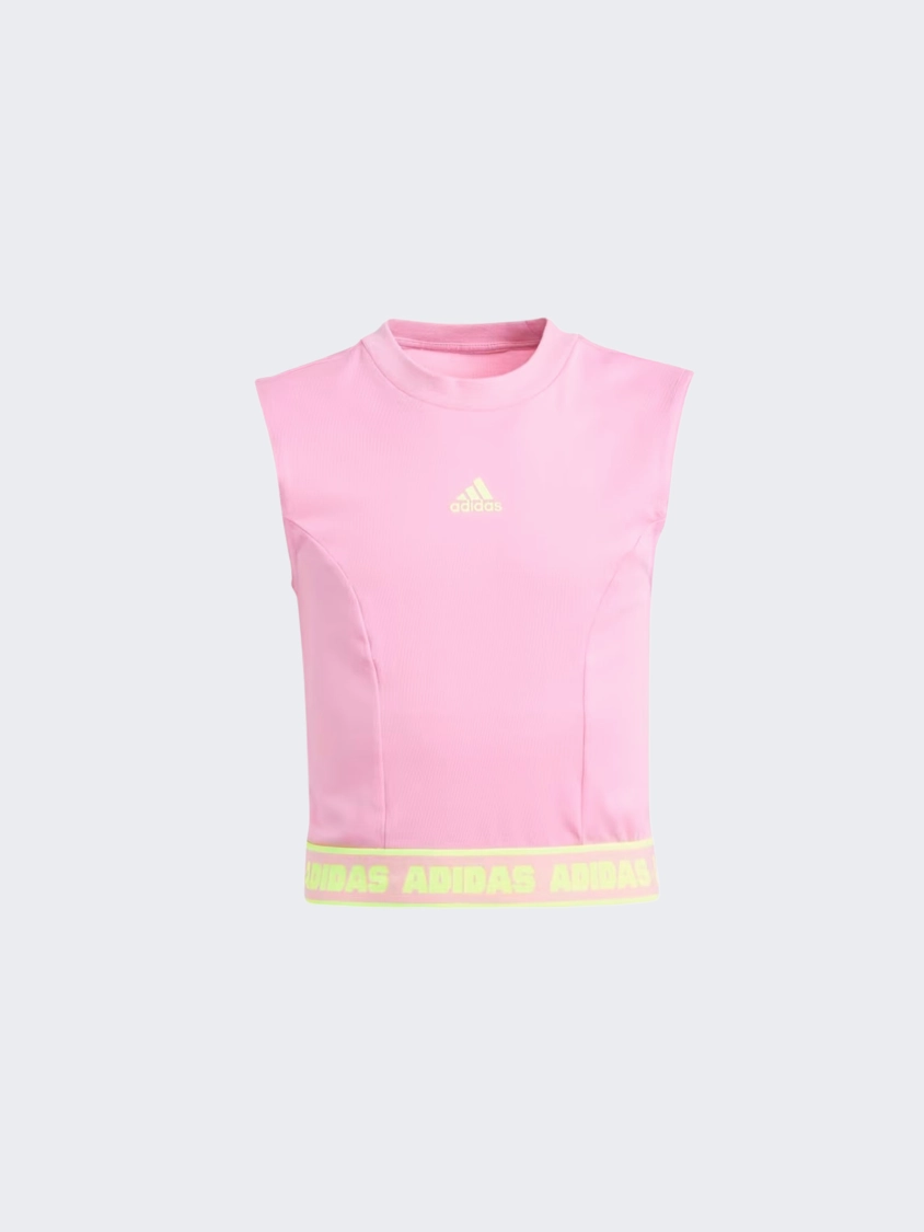 Adidas Dance Kids-Girls Sportswear Tank Bliss Pink/Lemon