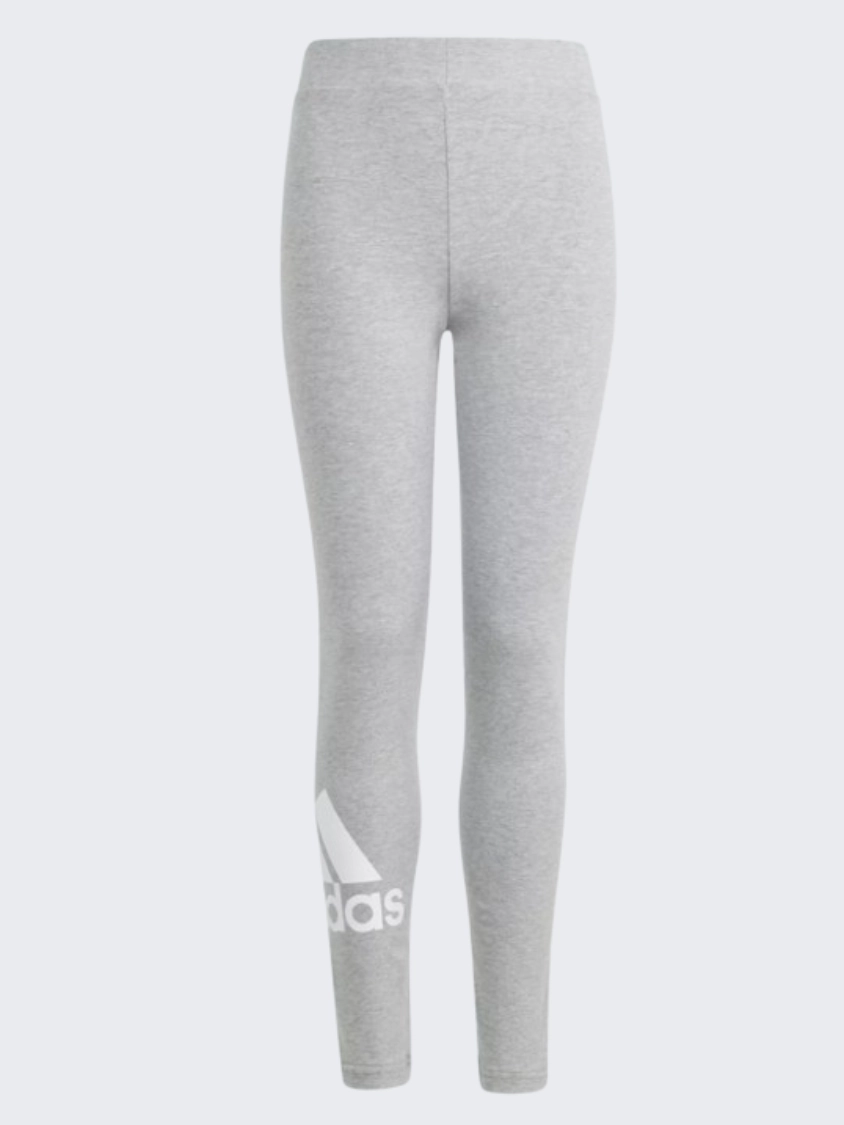 Adidas Essentials Big Logo Girls Sportswear Tight Grey Heather/White