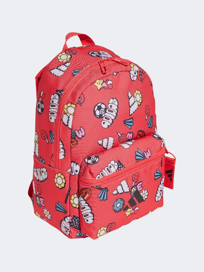 Adidas Fun Kids Girls Training Bag Semi Lucid Red