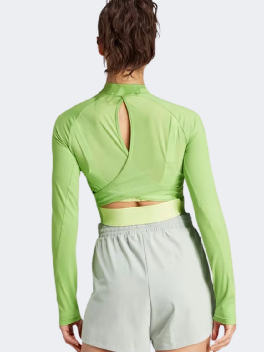 Adidas Hiit  Women Training Sweatshirt Semi Lucid  Lime