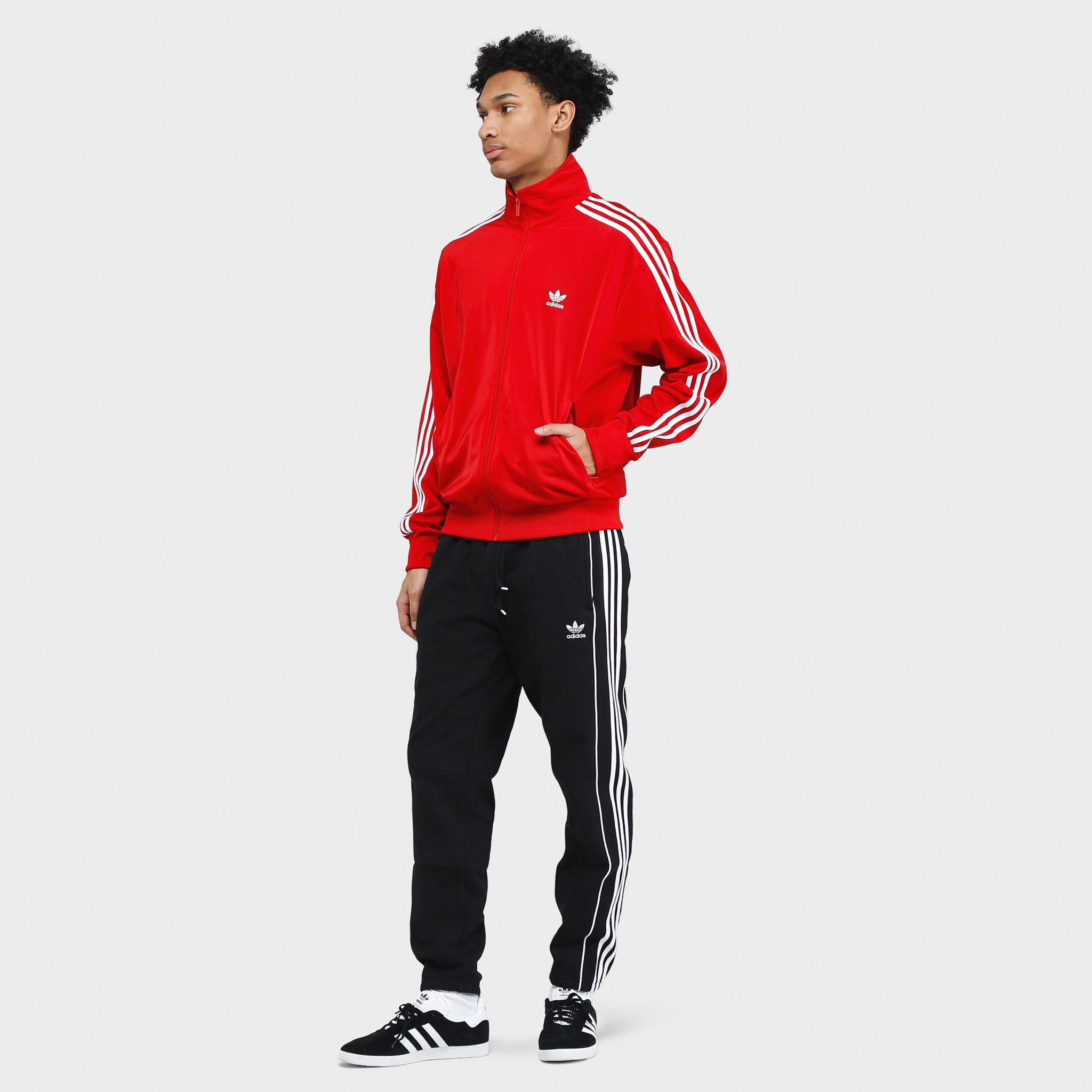 adidas Originals Adicolor Classics Firebird Track Jacket Better Scarlet / White