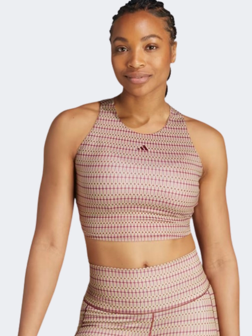 Adidas Yoga Studio Women Training Tank Shadow Red/Orchid
