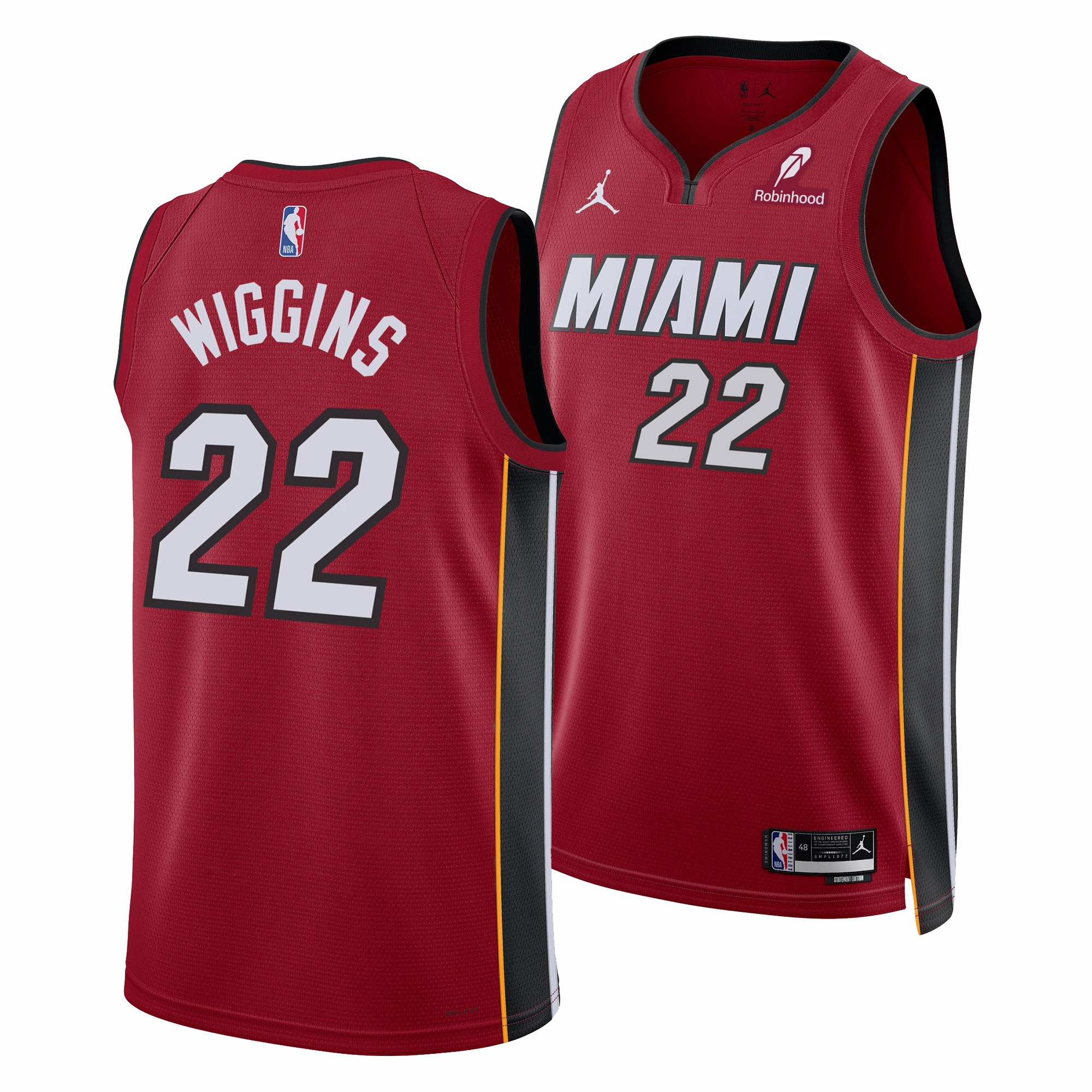 Andrew Wiggins Nike Jordan Brand Miami HEAT Statement Red Swingman Jersey