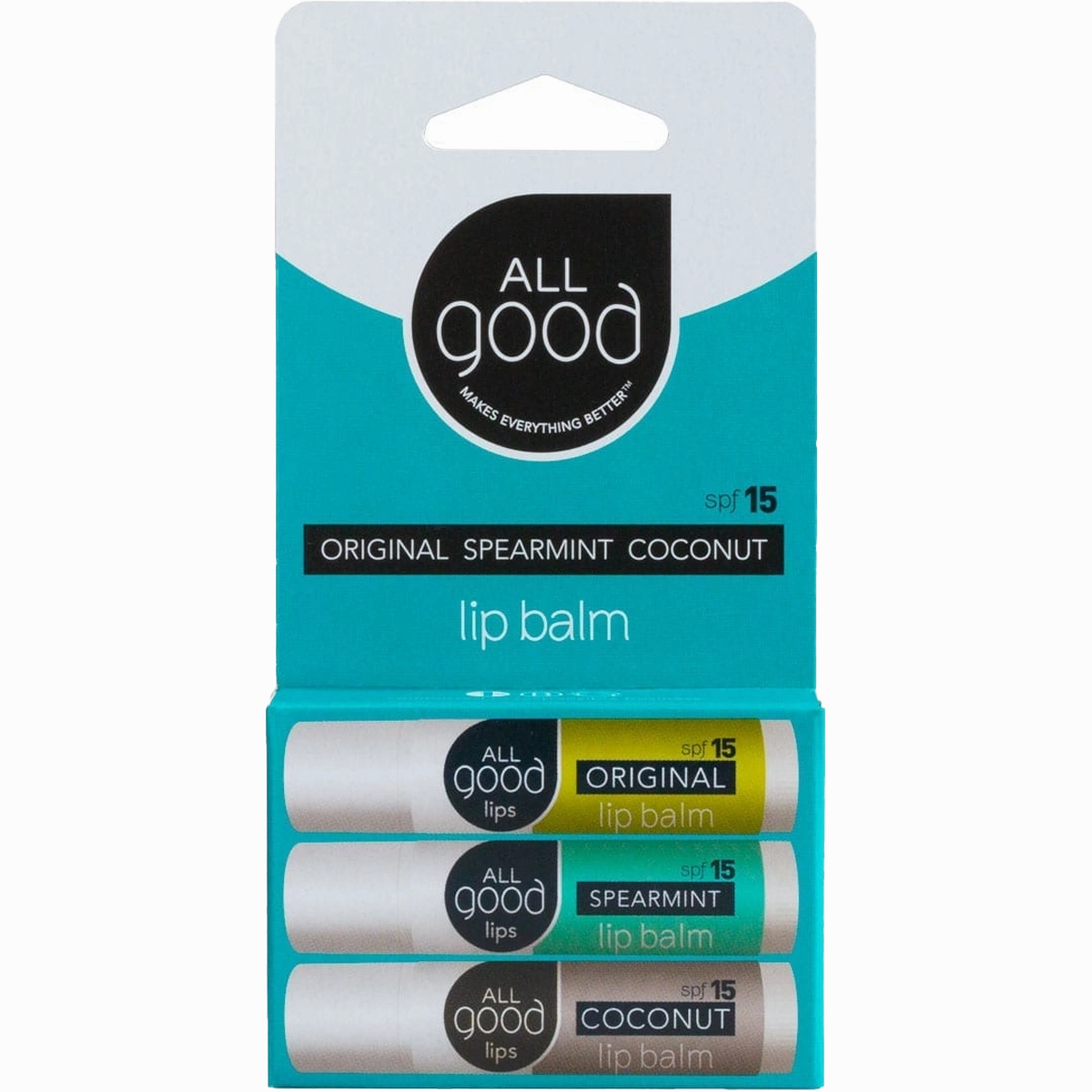 Assorted SPF 15 Lip Balms (3-Pack)