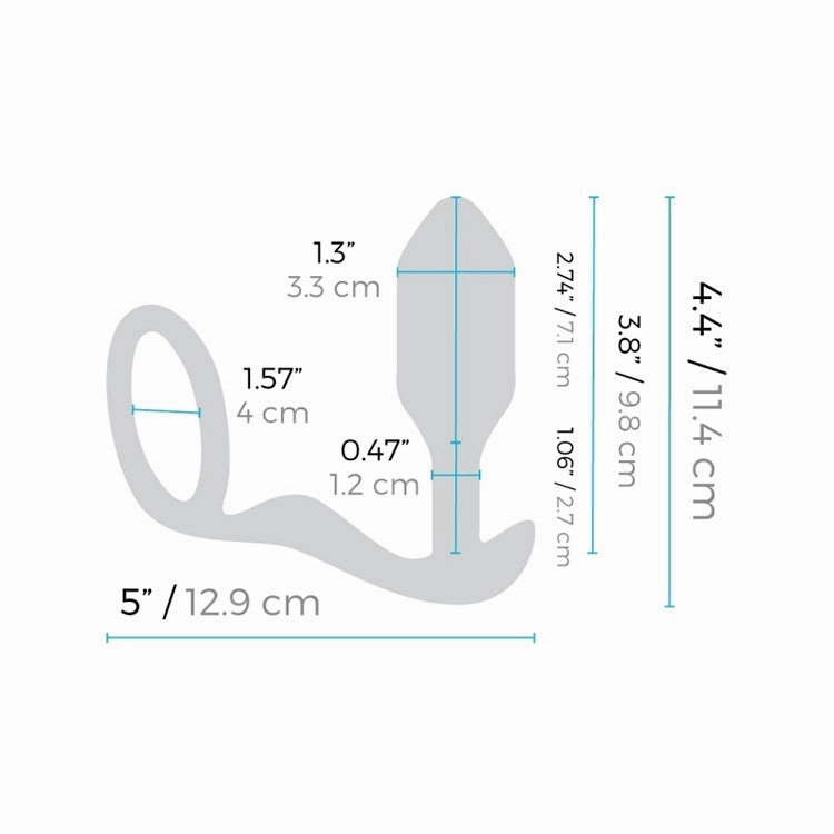 b-Vibe Medium Vibrating Snug & Tug