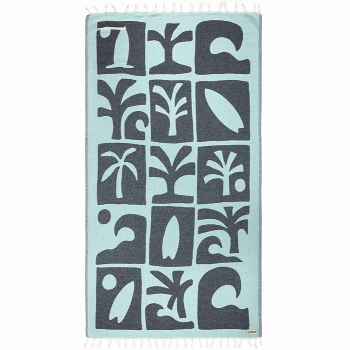 Beach Towel with Zipper Pocket