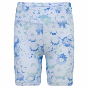 Girl's Flow-Ral All-Over Print Bike Shorts