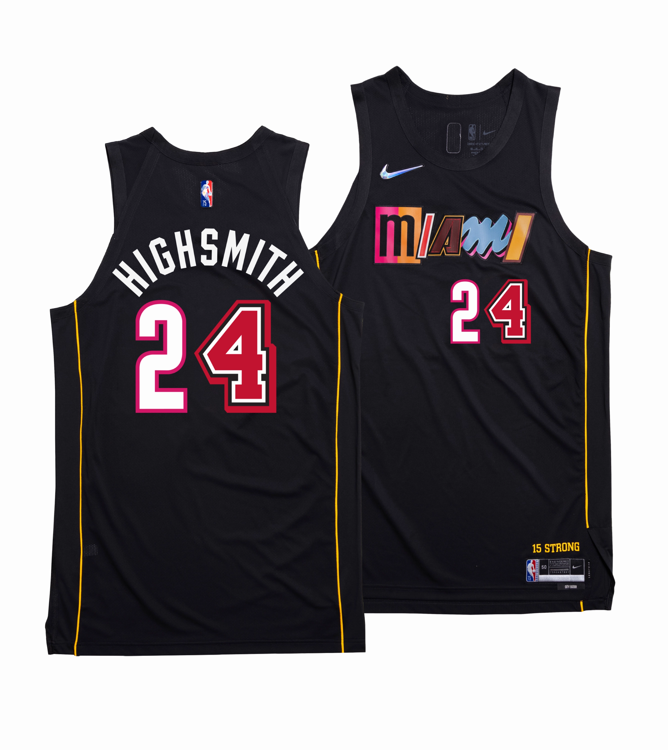 Haywood Highsmith Nike Miami HEAT Mashup Swingman Jersey - Player's Choice