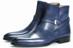 Jackson Jodhpur Zip Boot Blue