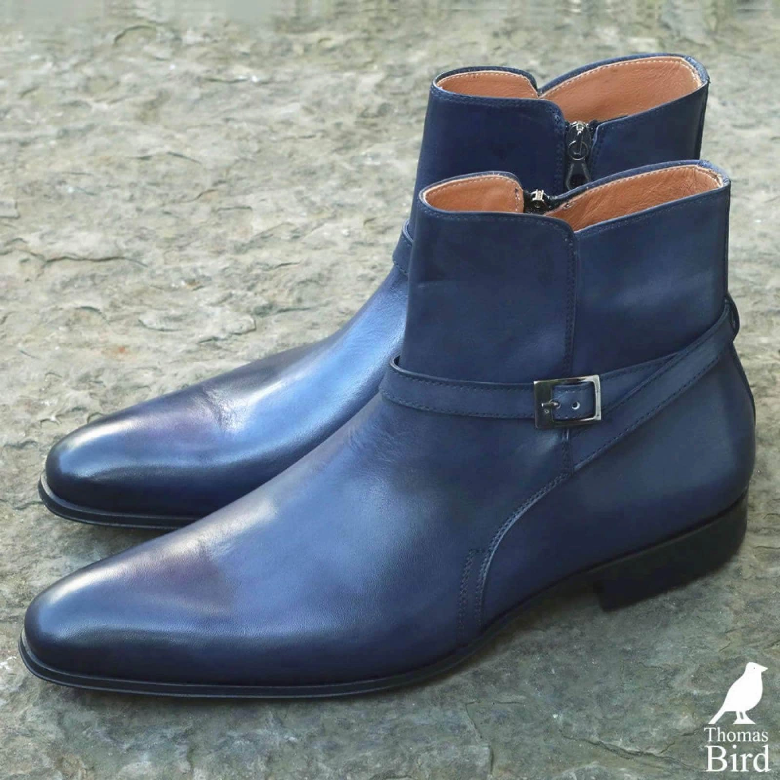 Jackson Jodhpur Zip Boot Blue