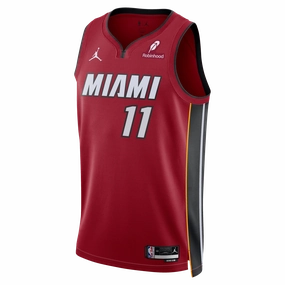 Jaime Jaquez Jr. Nike Jordan Brand Miami HEAT Statement Red Youth Swingman Jersey