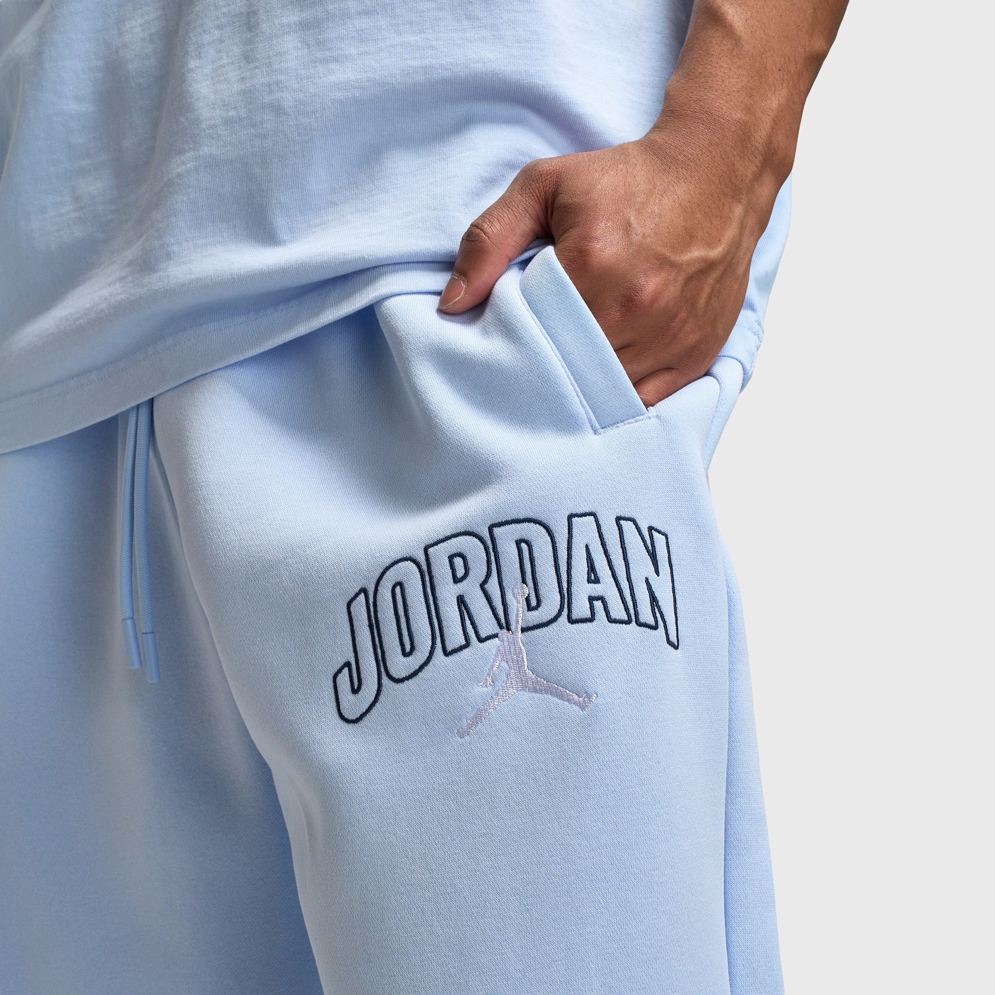 Jordan Brooklyn Oversized Open Hem Pants / Hydrogen Blue