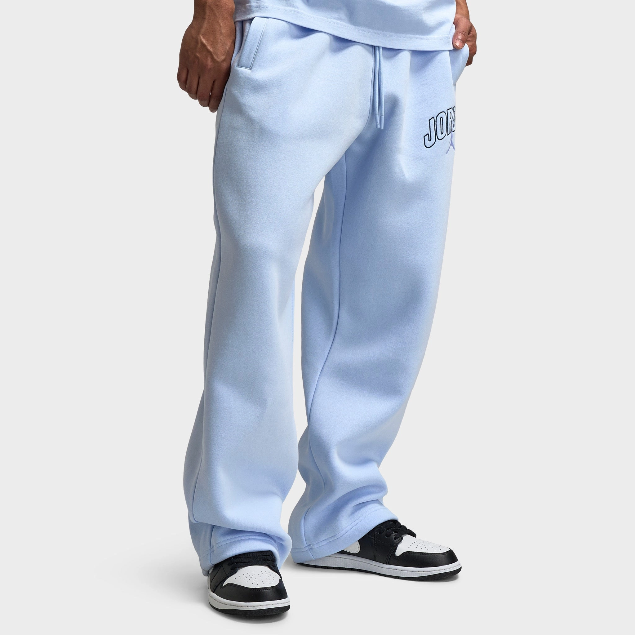Jordan Brooklyn Oversized Open Hem Pants / Hydrogen Blue