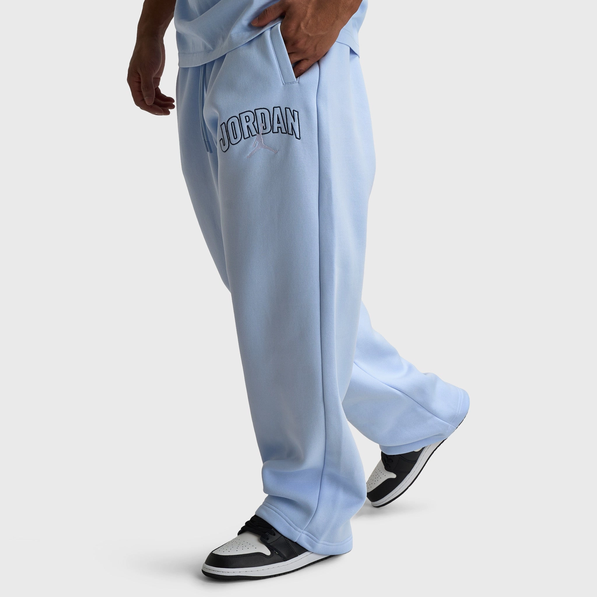Jordan Brooklyn Oversized Open Hem Pants / Hydrogen Blue