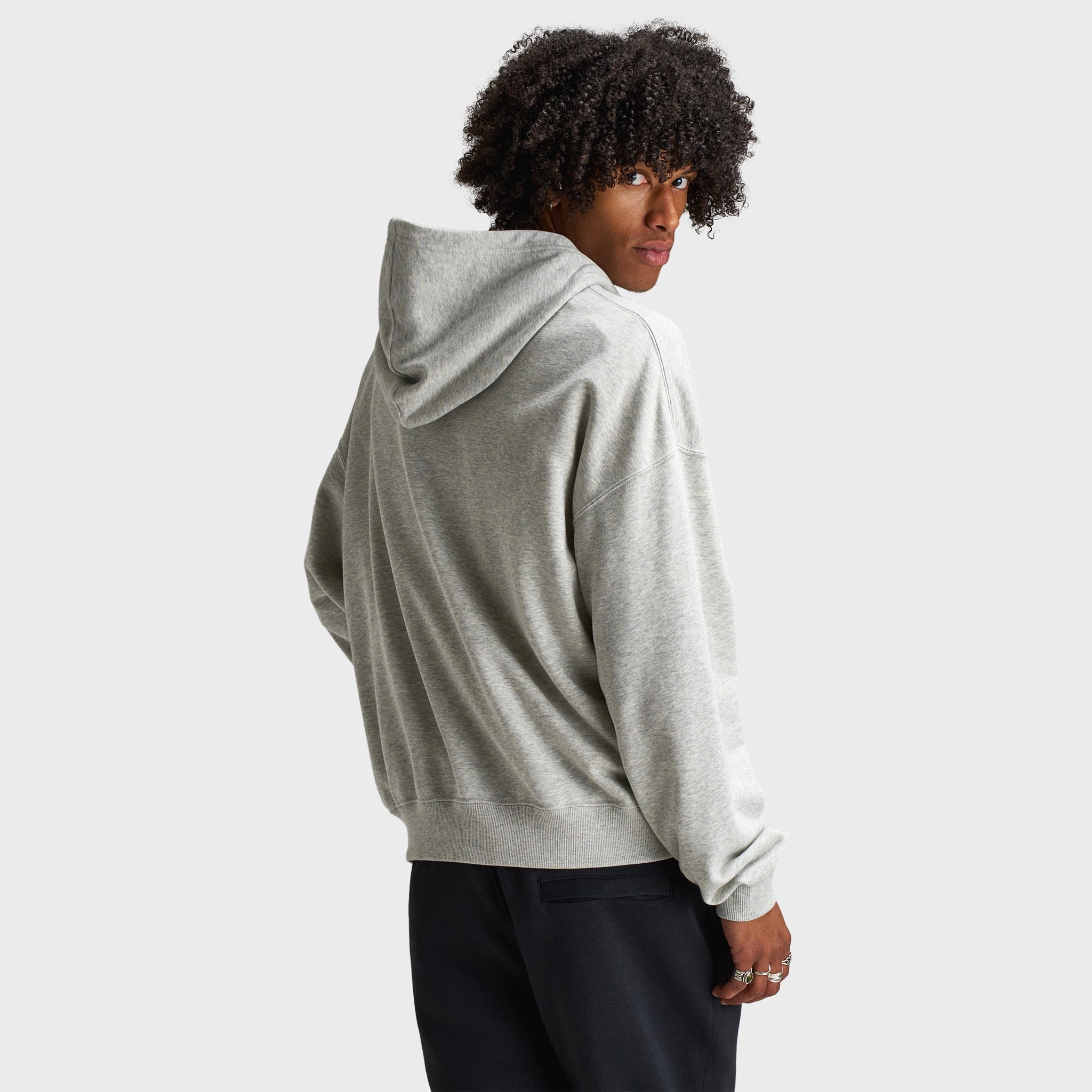 Jordan Flight Pullover Hoodie Heather Grey / Black