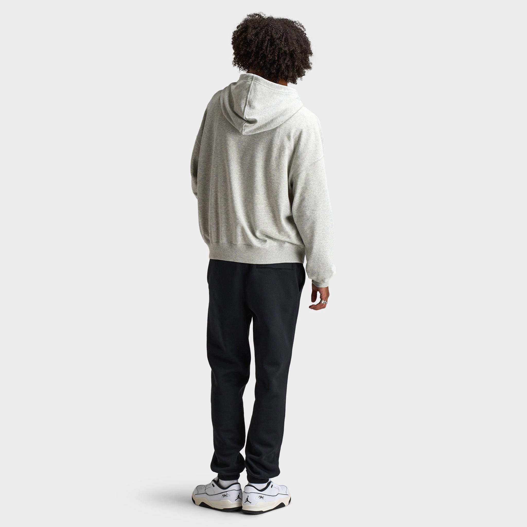 Jordan Flight Pullover Hoodie Heather Grey / Black