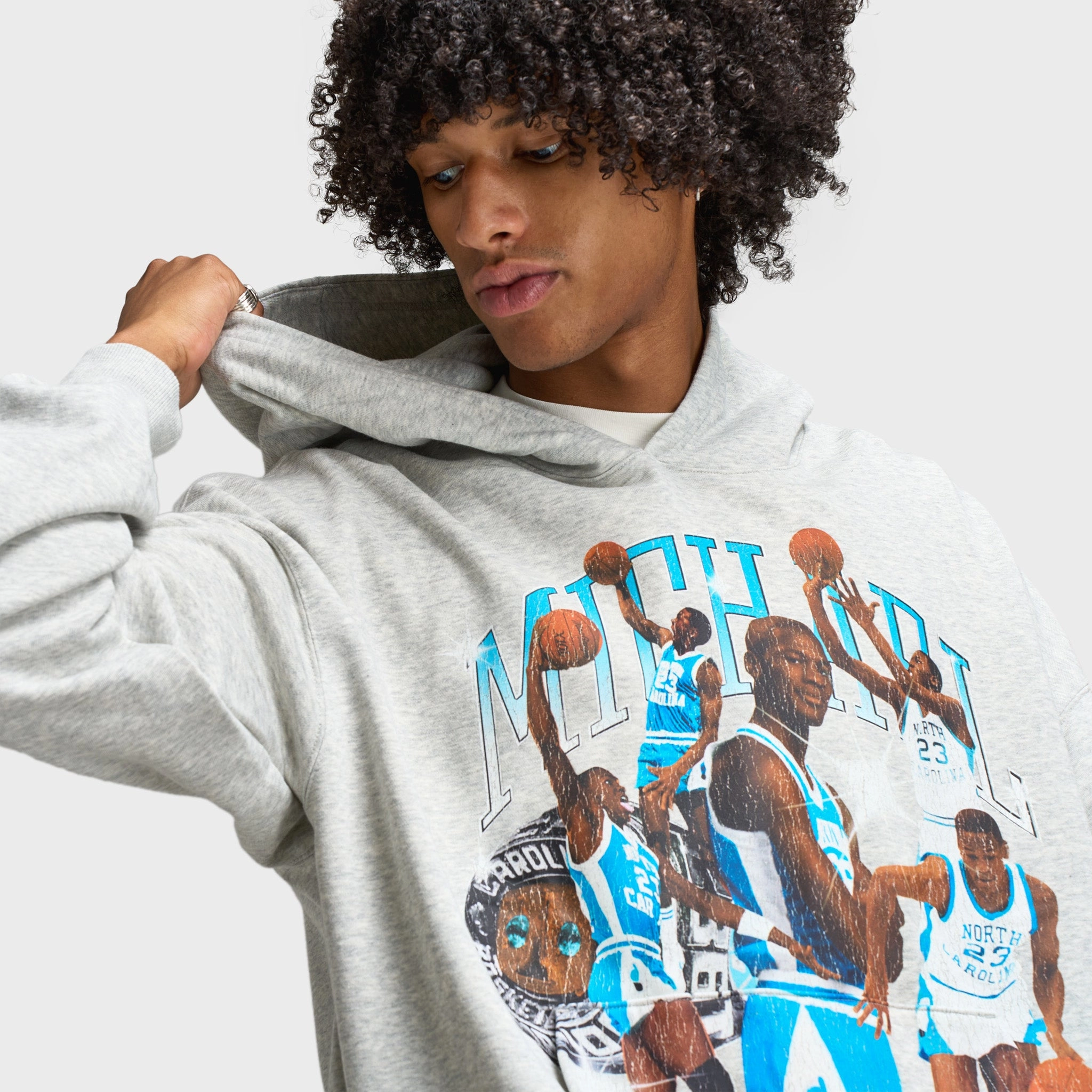 Jordan Flight Pullover Hoodie Heather Grey / Black