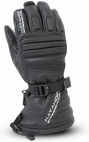 Katahdin Mens Torque Leather Snow Glove Black