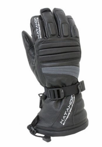 Katahdin Mens Torque Leather Snow Glove Grey