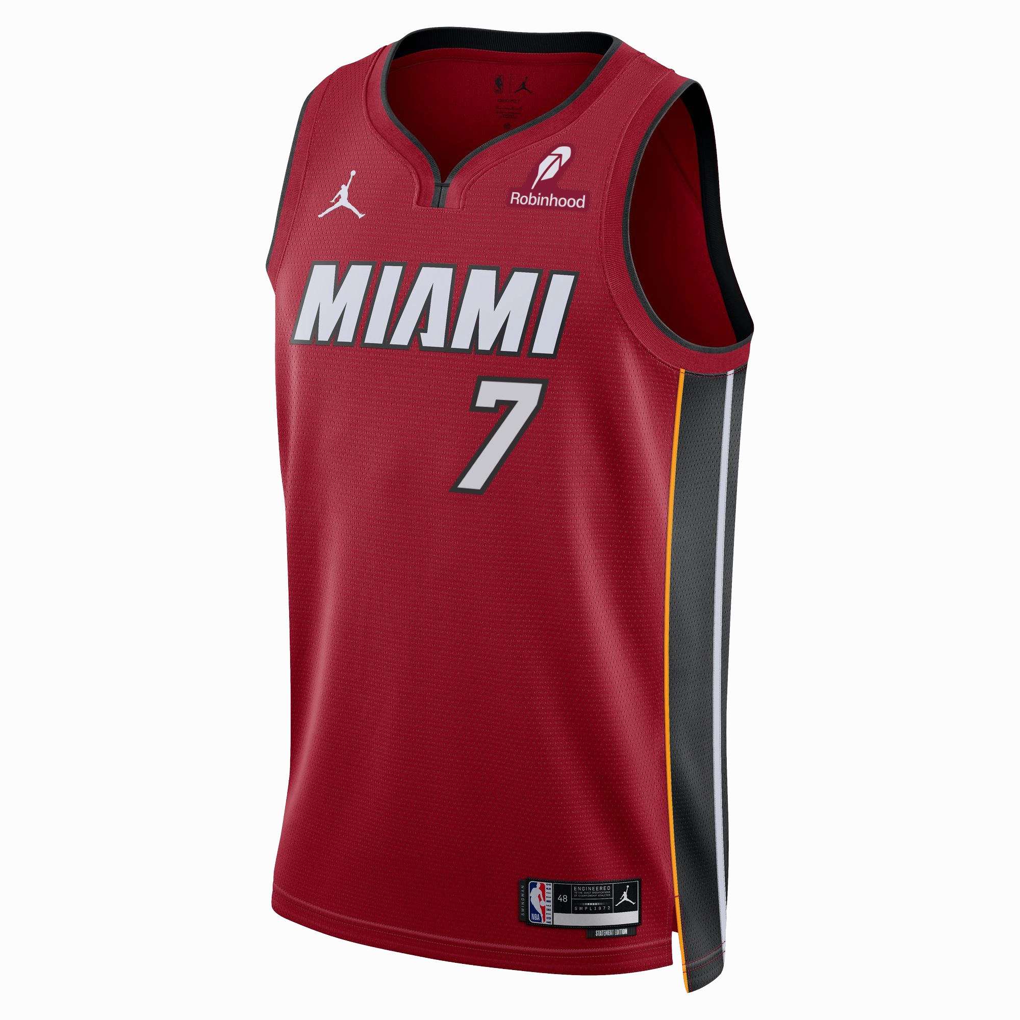 Kel'el Ware Nike Jordan Brand Miami HEAT Statement Red Swingman Youth Jersey