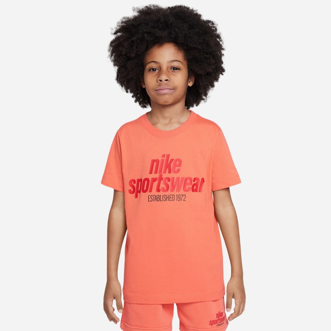 kids nike sportswear s/s tee (orange)