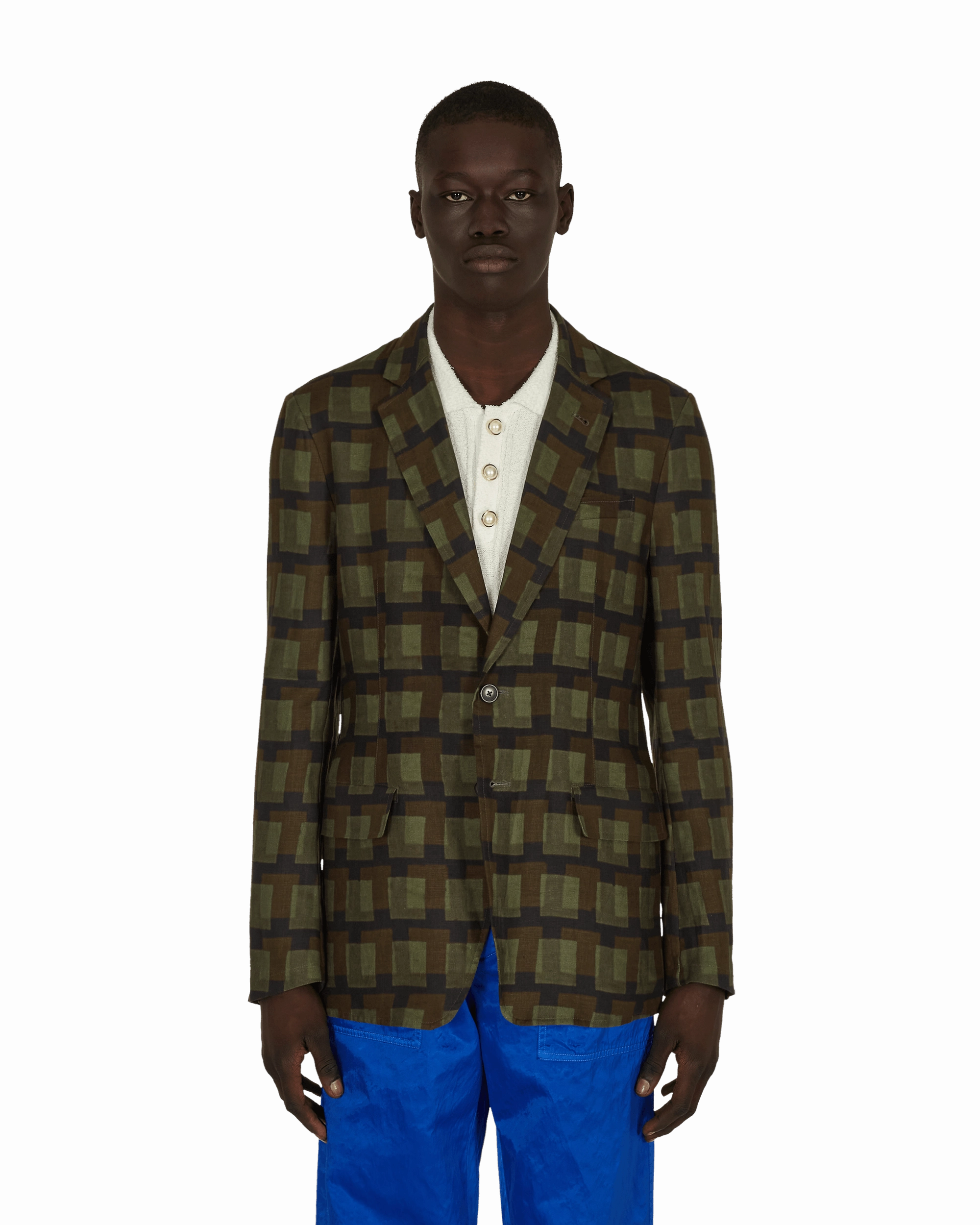 Len Lye Boxing Blazer Green